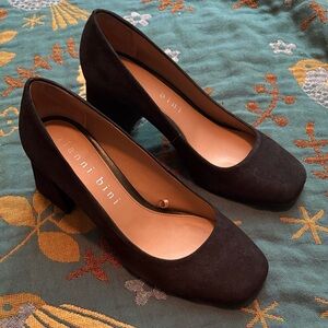 Gianni Bini Black Suede Heels